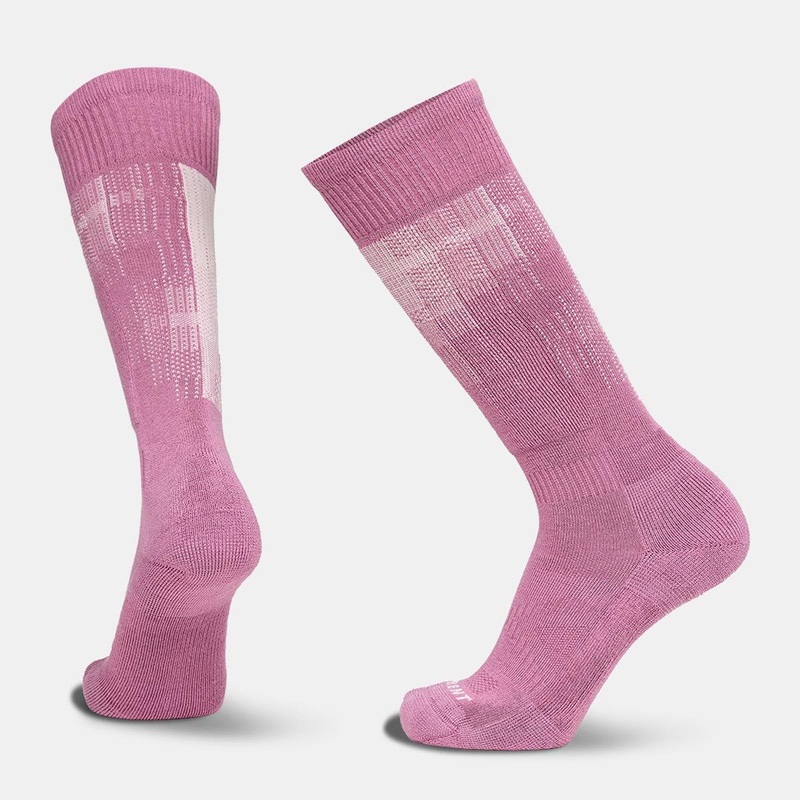 Unisex Light Cushion Pixel Snow Sock