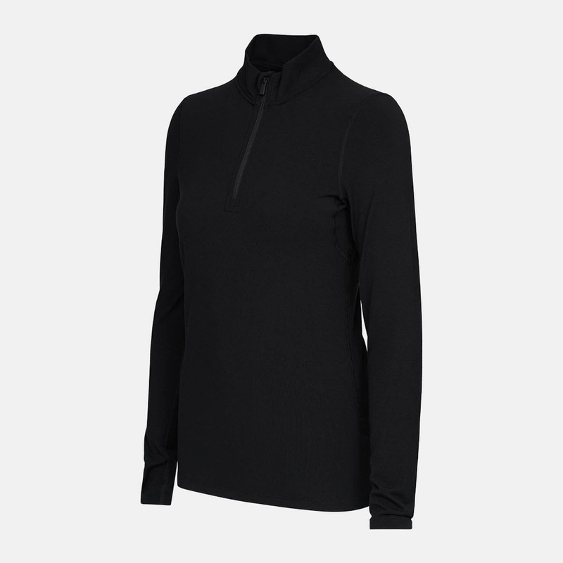 Women’s Midweight 1/4 Zip|Black|XS|S|M|L