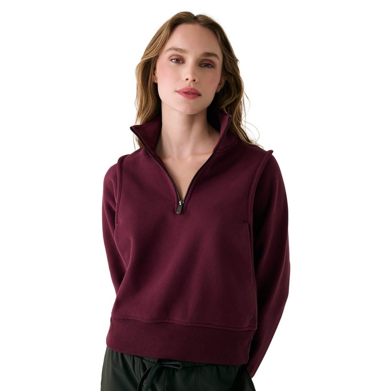 Women’s Yonder Half Zip Top|Dark Cherry|S|M|L|XL