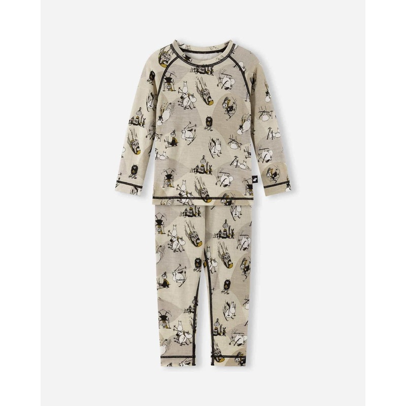 Kids’ Trivsam Thermal Set|Sandy Beige|Rose pink|12-18M|18-24M|2T|3T|4T