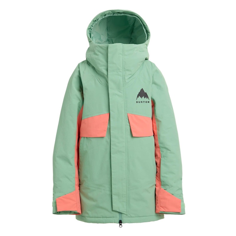 Girl’s Ascutney 2L Jacket|Soft Sage / Peach Echo|True Black|S|M|L|XL