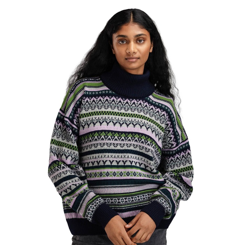 Women’s Utsira Fem Sweater|Marine Pinegreen Lightcharcoal|S|M|L