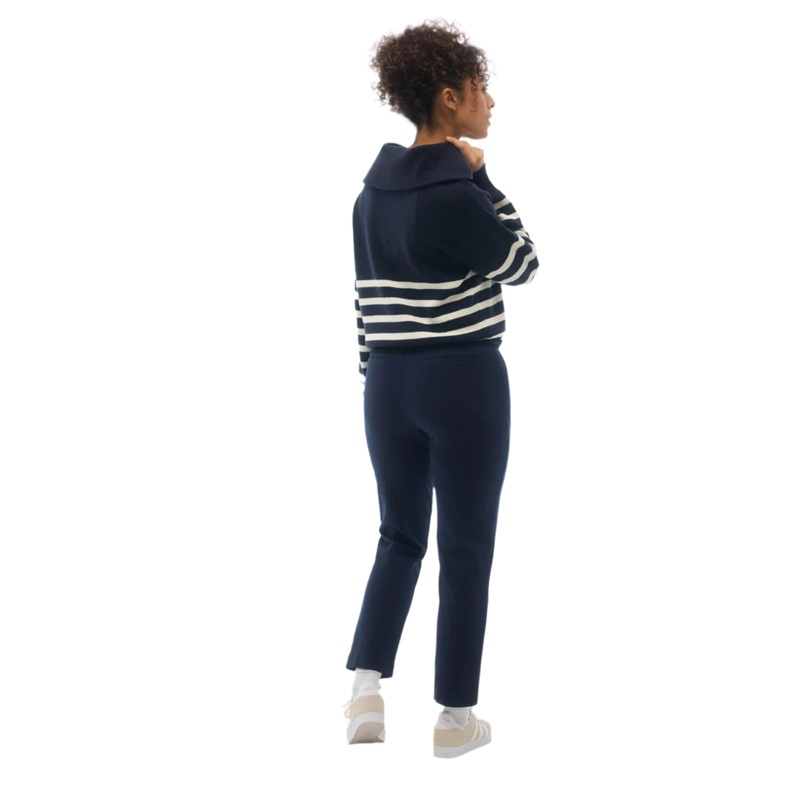 Women’s Zina 1/4Zip Sweater|Night-Pearl Combo|Lt Mocha-Twiinberry Com|S|M|L|XL