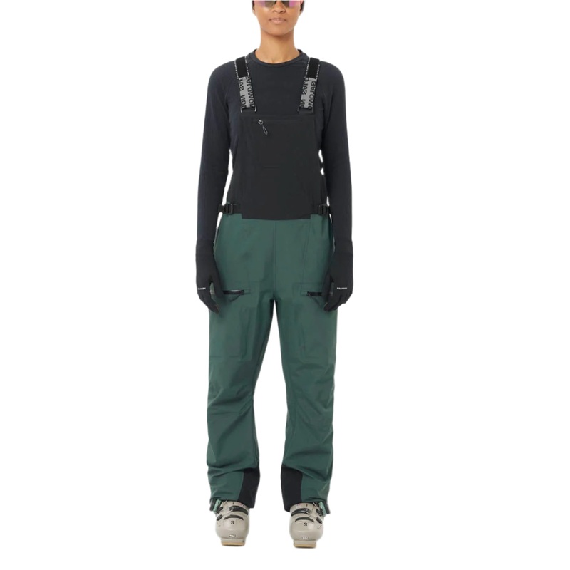 Women’s Absolute 3L Bib Pants|Green Gables / Deep Black|Blue Granite / Deep Black|S|M|L|XL