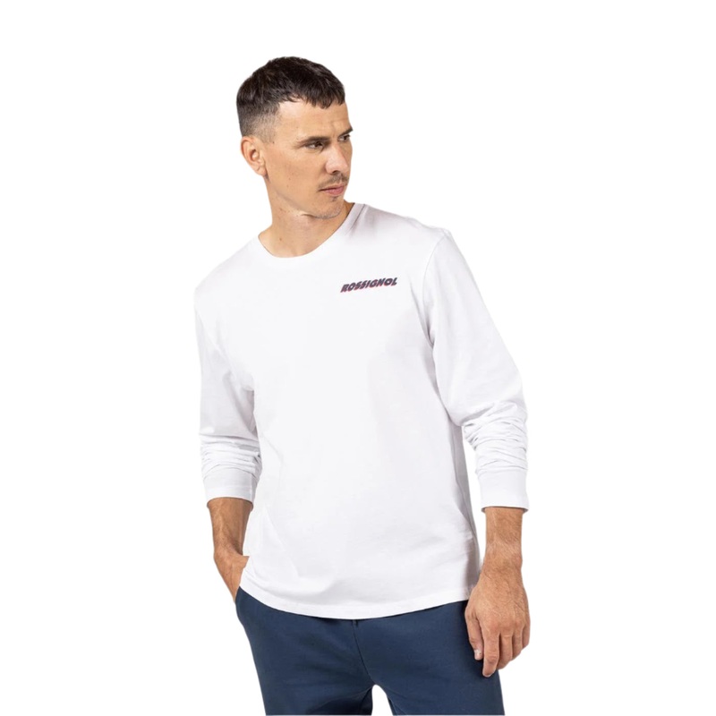 Men’s Long Sleeve Tee|White|Black|L|M|XL