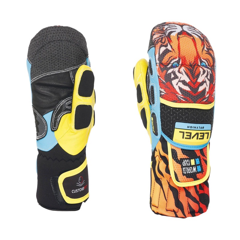 Junior Worldcup CF Mitten|Orange|Yellow-Blue|5 Jr S|6 Jr L|7 Jr XXL|8 Jr 4XL