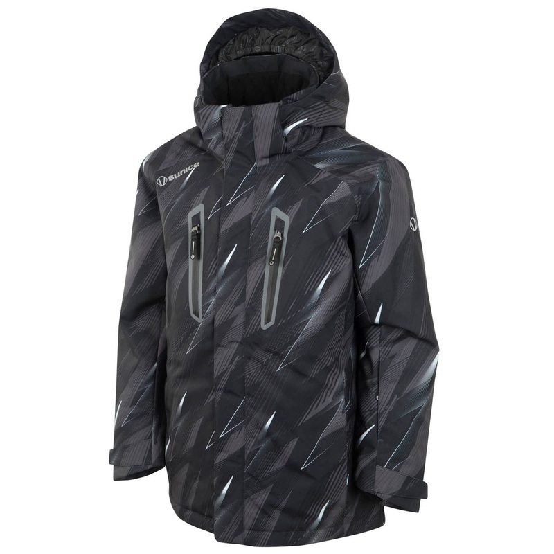 Boy’s William Ski Jacket|Black Lightning|8|10|12|14