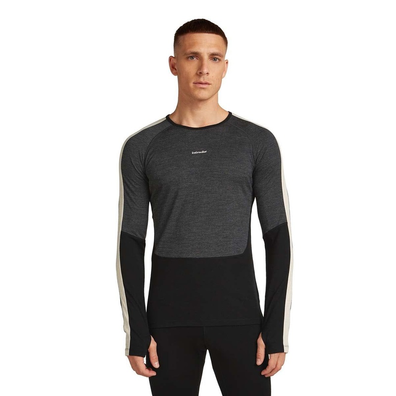 Men’s Merino 200 Oasis Crewe|Black/Jet Hthr/Undyed/Cb|Medium|Large|XLarge