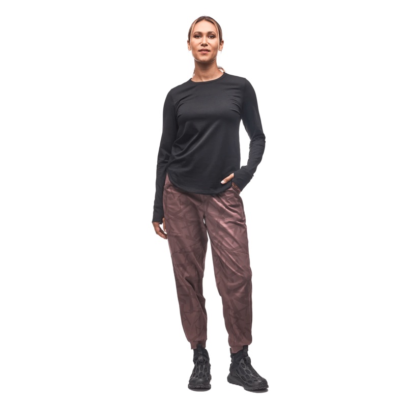 Women’s Novara II Top|Black|Dark Bark Pivoine Print|XS|S|M|L|XL