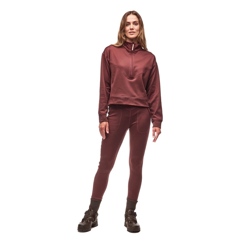 Women’s Teplo Leggings|Dark Bark|Black|XS|S|M|L