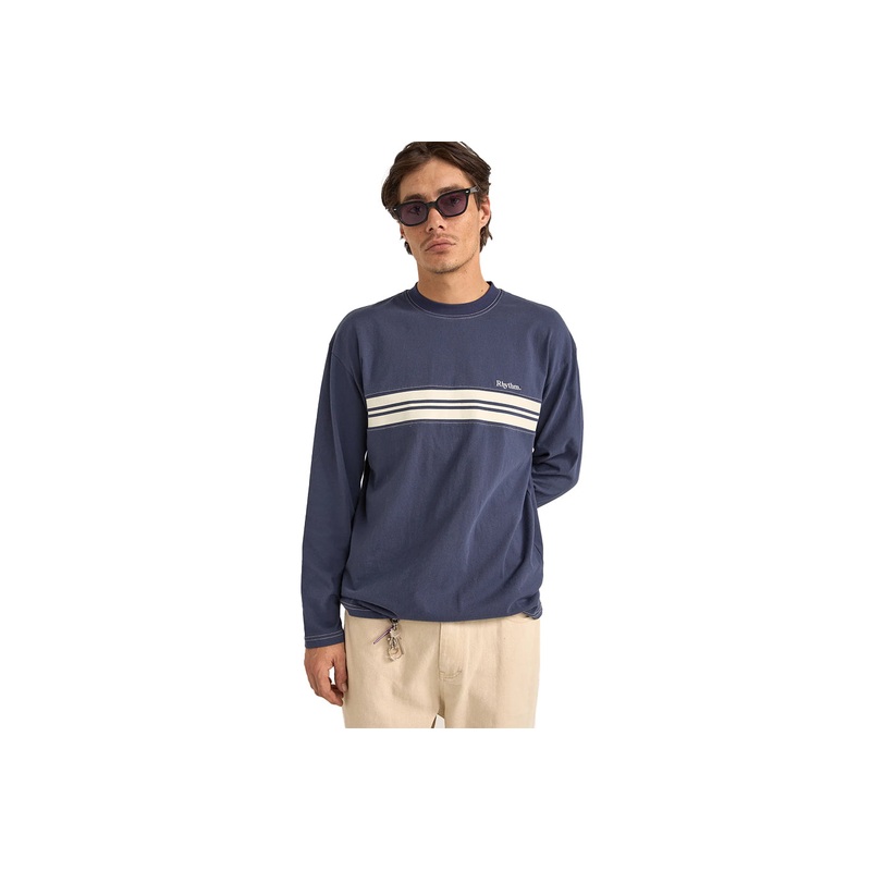 VINTAGE PANEL LS T-SHIRT|navy|M|L|XL|XXL