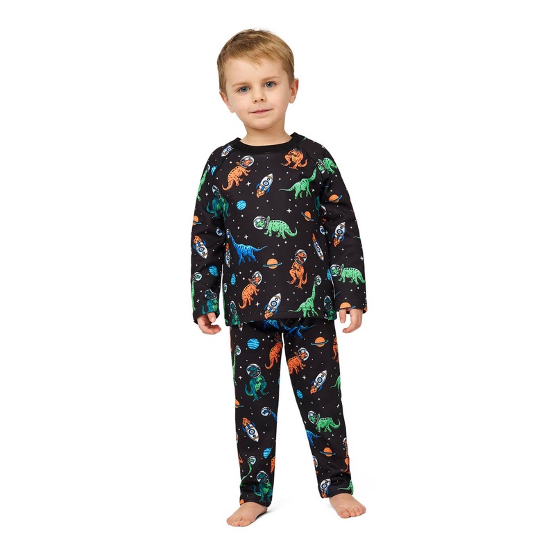 Kids’ B3 Velvet Fleece Set|Astro Dino|Pinky Funky Dino|Black|Blue Wild Mountain|S|M|L