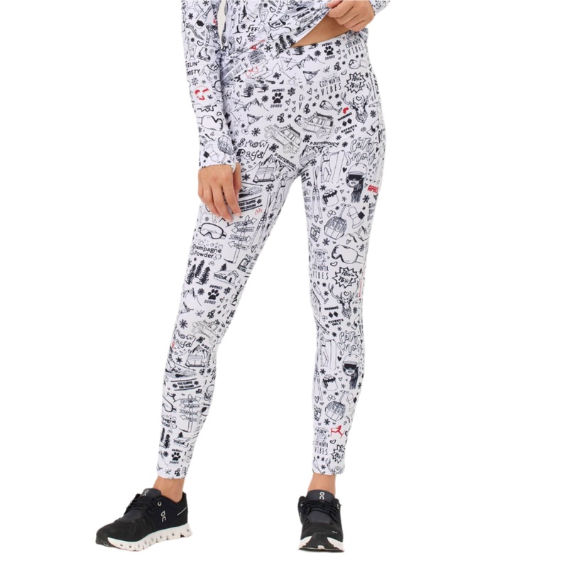 Women’s Graffiti Legging|Black|Snow|XS|S|M|L|XL
