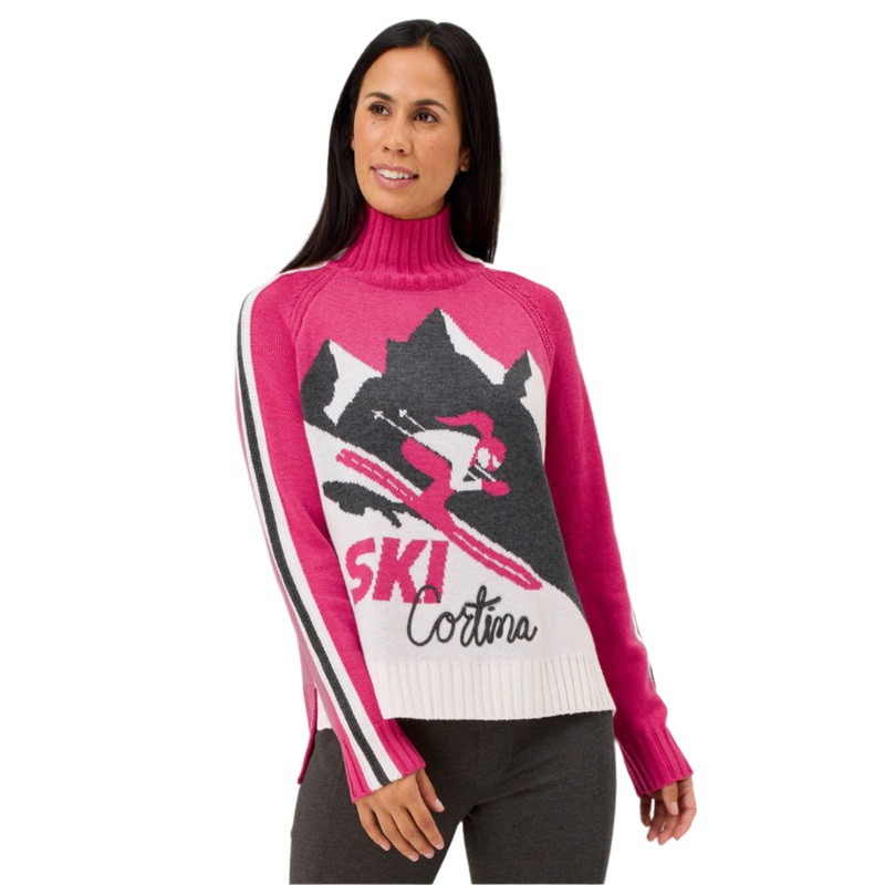 Women’s Ski Cortina Sweater|Magenta|S|M|L