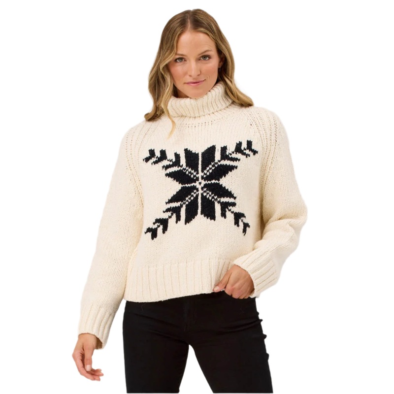 Women’s Snowflake Sweater|Natural|S|M|L