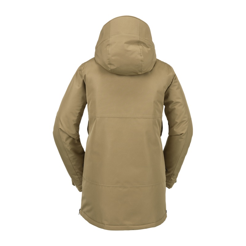 Chaquetas de snowboard Mujer Volcom Paxson 2L Tds Inf Parka – Dark Khaki