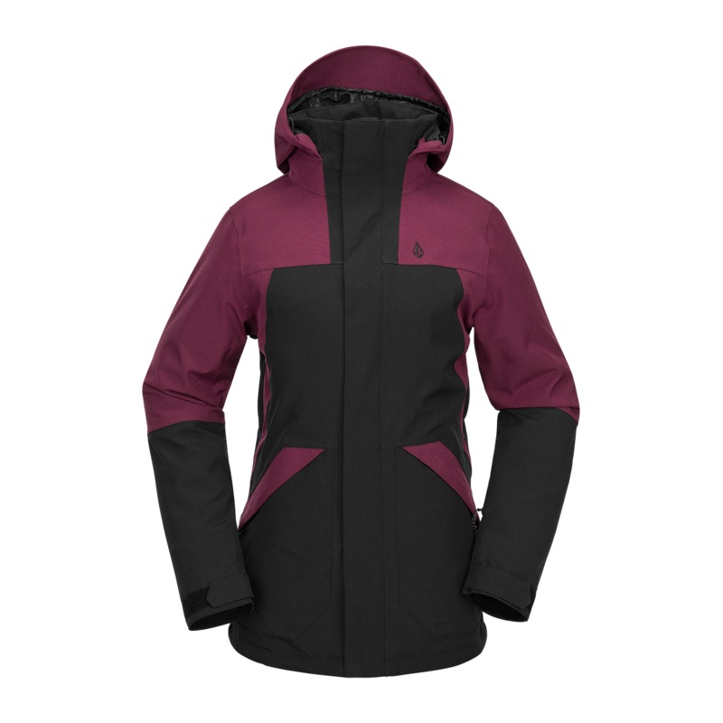 Chaquetas de snowboard Mujer Volcom Shelter 3D Stretch Jacket – Burgundy