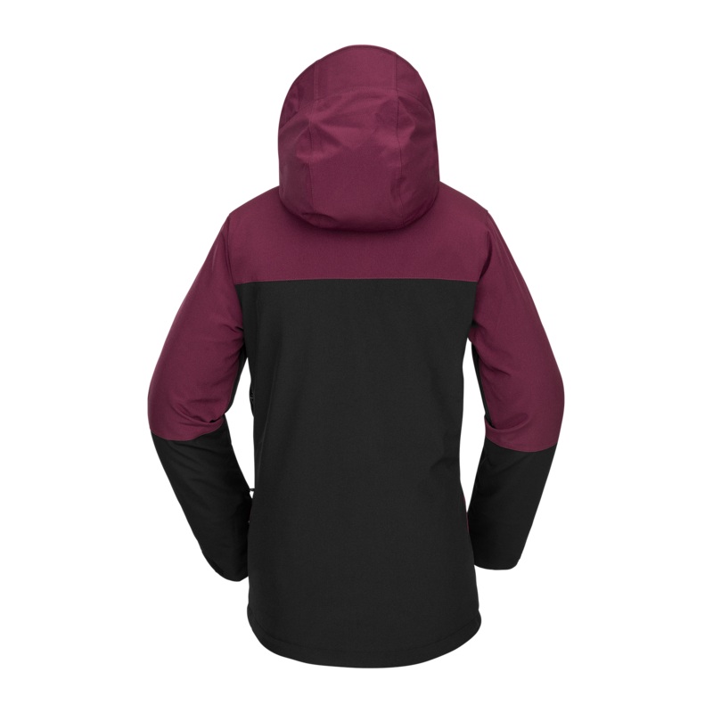 Chaquetas de snowboard Mujer Volcom Shelter 3D Stretch Jacket – Burgundy