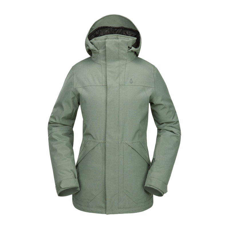 Chaquetas de snowboard Mujer Volcom Shelter 3D Stretch Jacket – Lichen Green