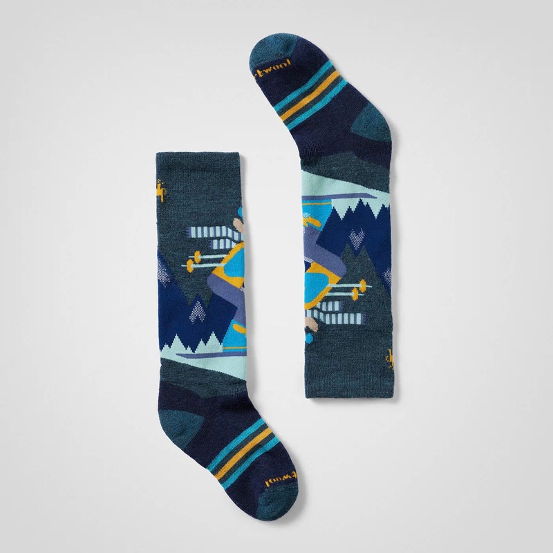 Kids’ Wintersport Full Cushion Mountain Moose OTC Socks