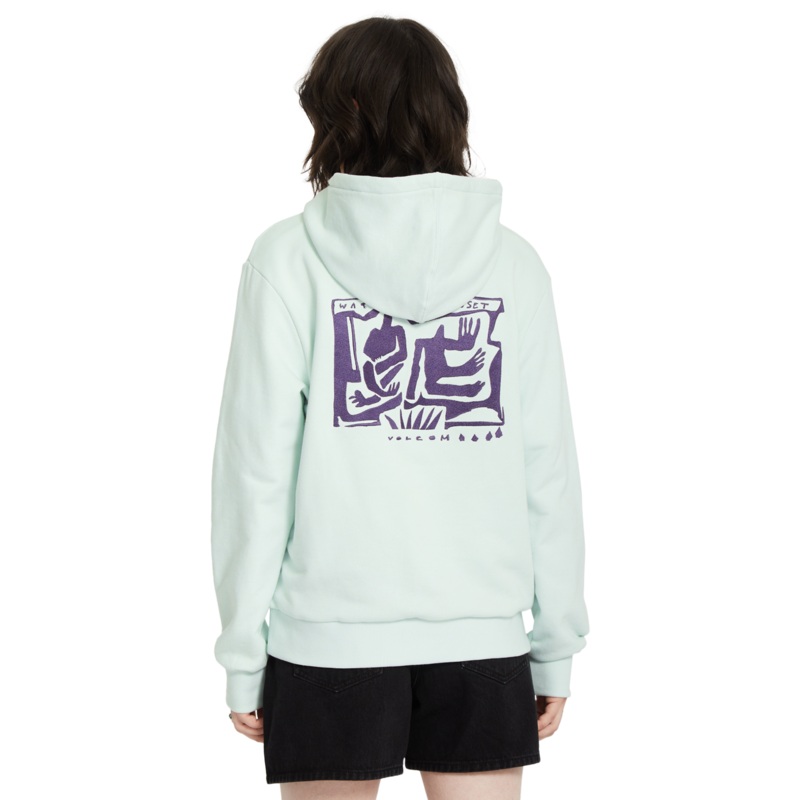 Sudadera con capucha Mujer Volcom Flowish – Cloud Blue