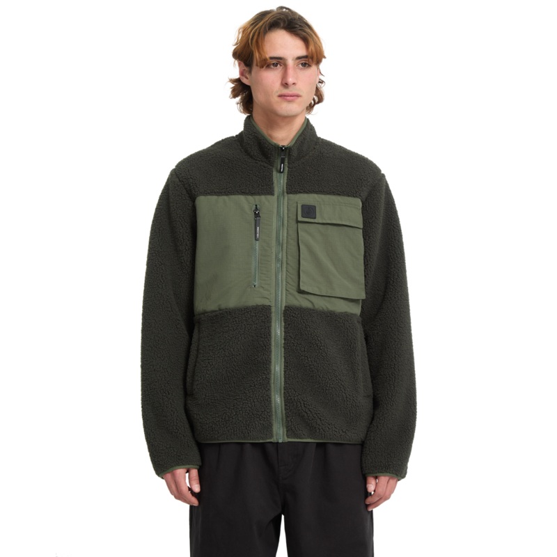 Sudadera con cremallera Volcom Storm Stone Zip – Rinsed Black