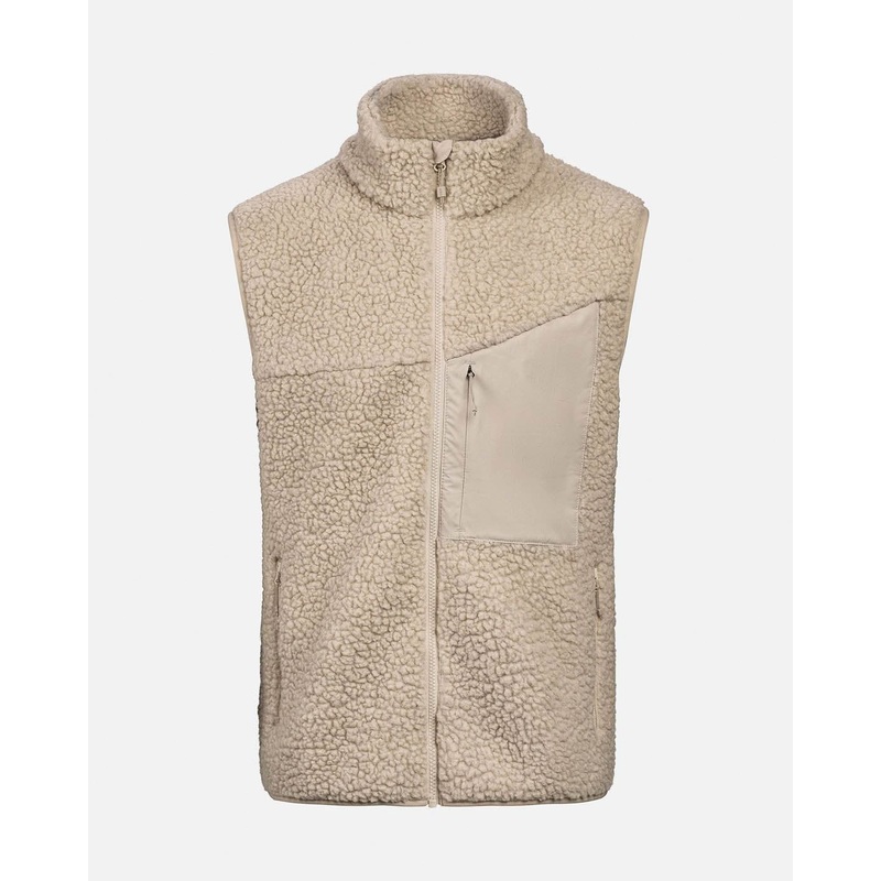 Men’s V-5 Soft Wool Pile Vest|Brindle|S|M|L