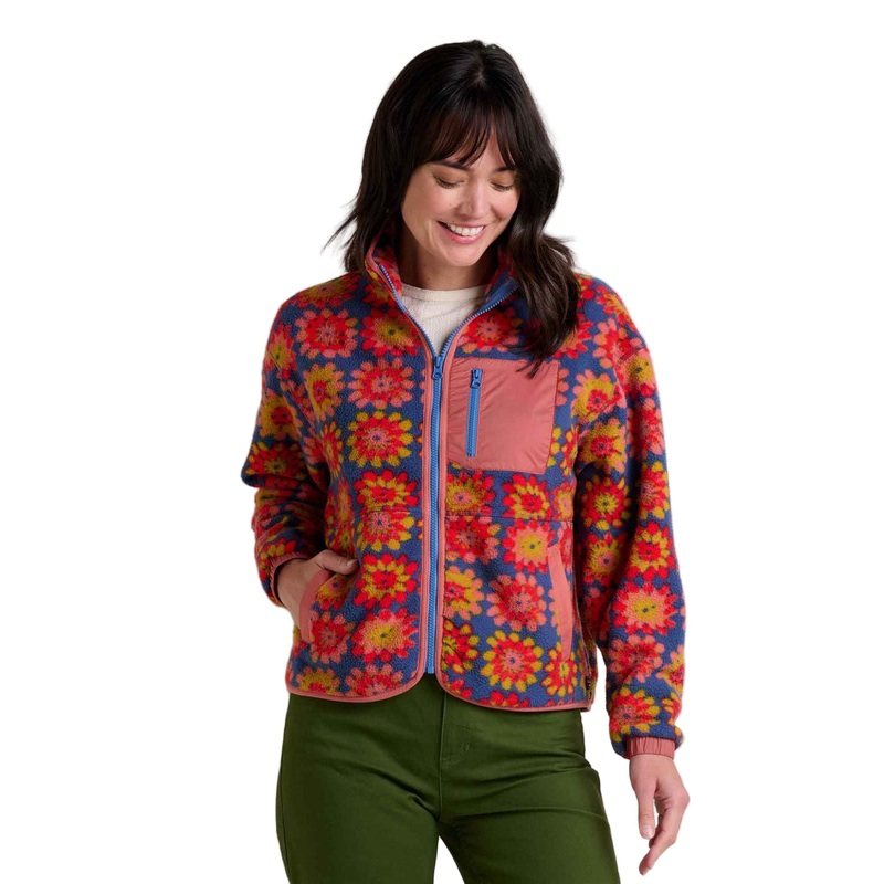 Women’s Campo Fleece Jacket|Kyanite Floral Print|S|M|L