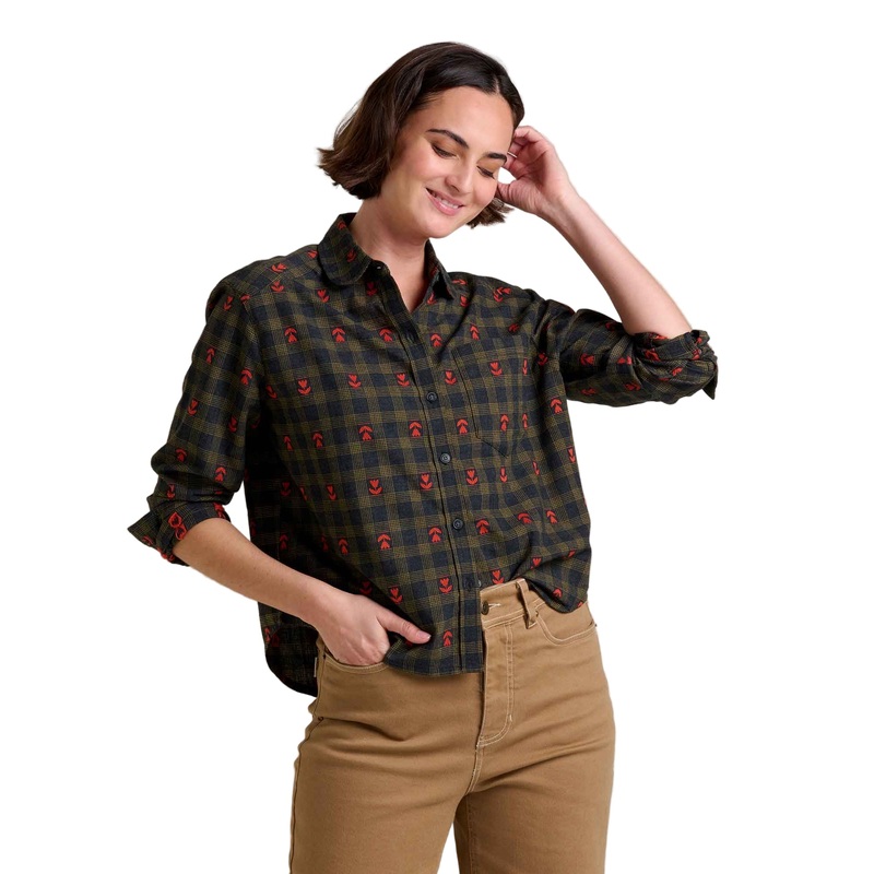 Women’s Re-Form Flannel Boxy Long Sleeve Shirt