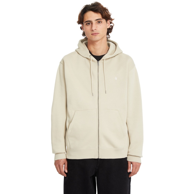 Sudadera con cremallera Volcom Single Stone Zip – Light Khaki