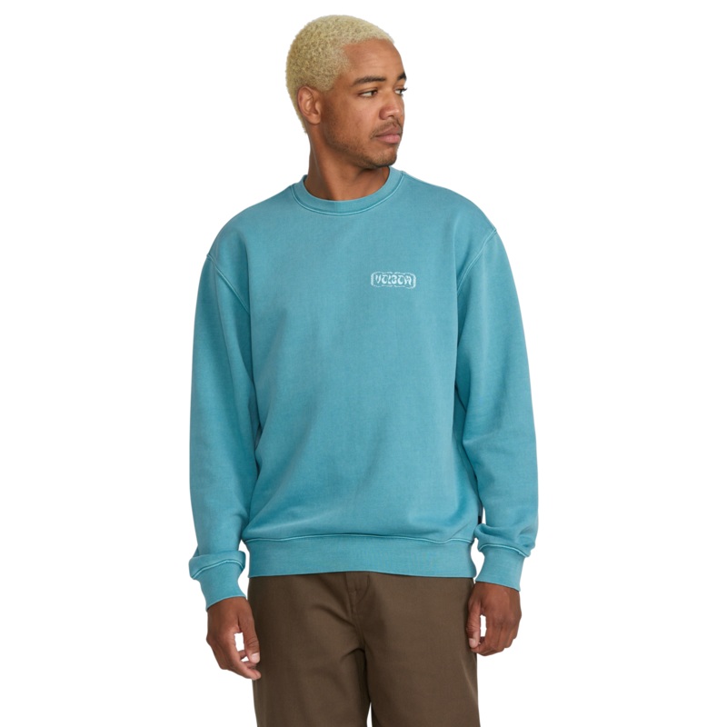 Sudadera Volcom Terry Stoned Crew – Used Blue