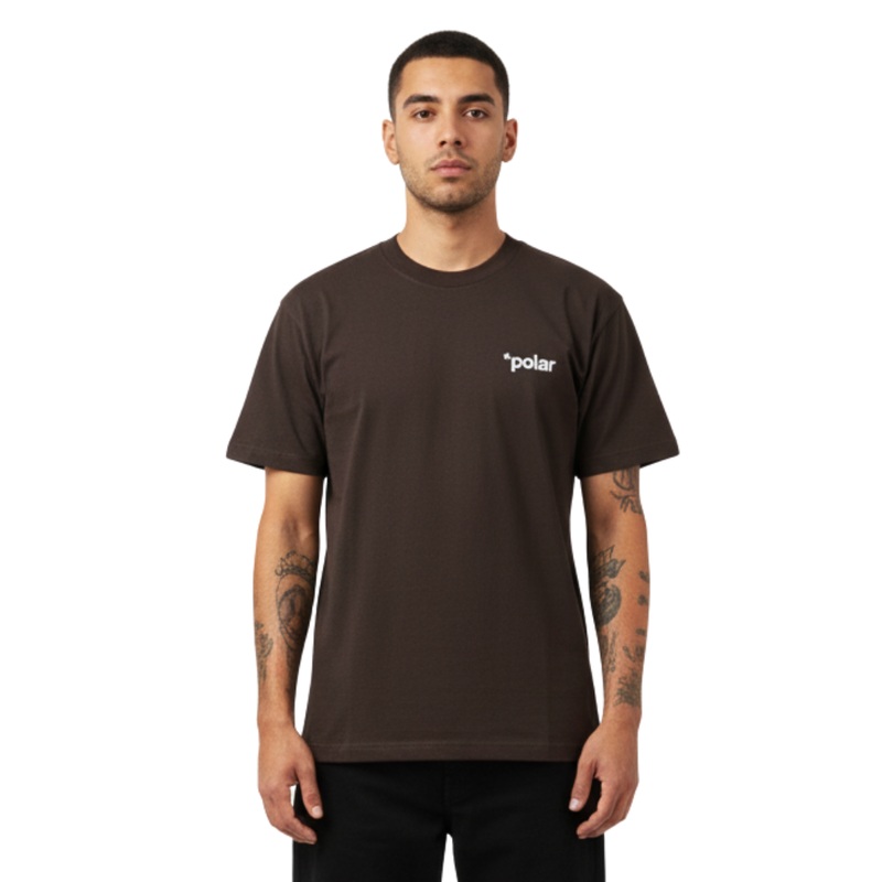 Polar Skate Co. Useless Wooden Dog Tee  Chocolate