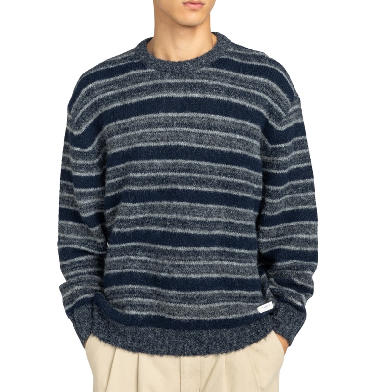 Shoreton Crew – Jersey de cuello redondo para hombre | Blue Mirage