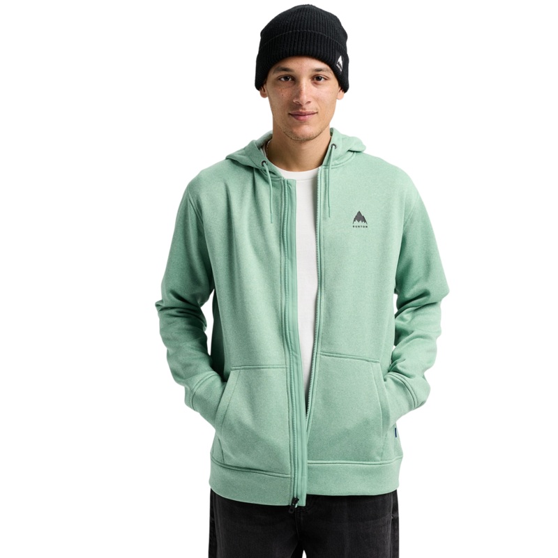 Sudadera Burton Oak Full-Zip Hoodie para hombre | Soft Sage Heather