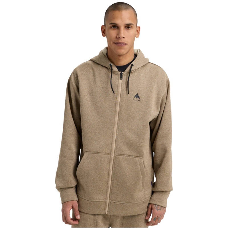 Sudadera Burton Oak Full-Zip Hoodie para hombre | Summit Taupe Heather