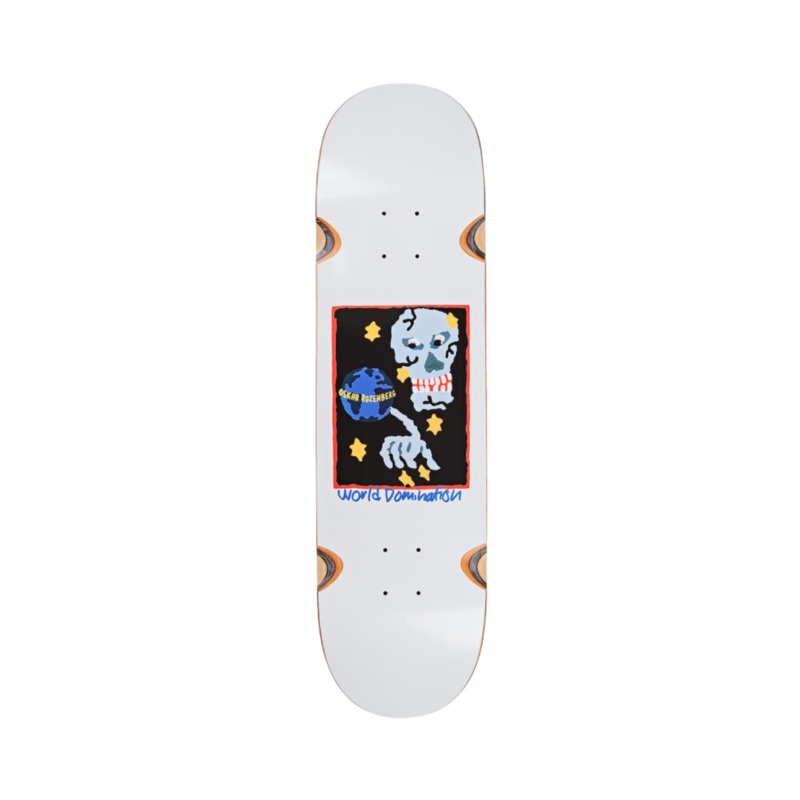 Tabla de Skate Polar Oskar Rozenberg World Domination Wheelwell 8.25 | White