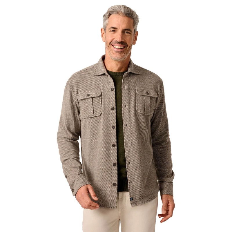 Men’s Carl Stretch Knit Flannel Lodge Shirt