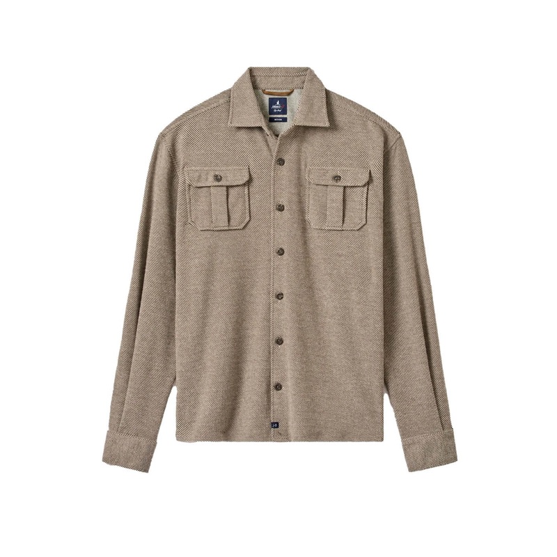Men’s Carl Stretch Knit Flannel Lodge Shirt