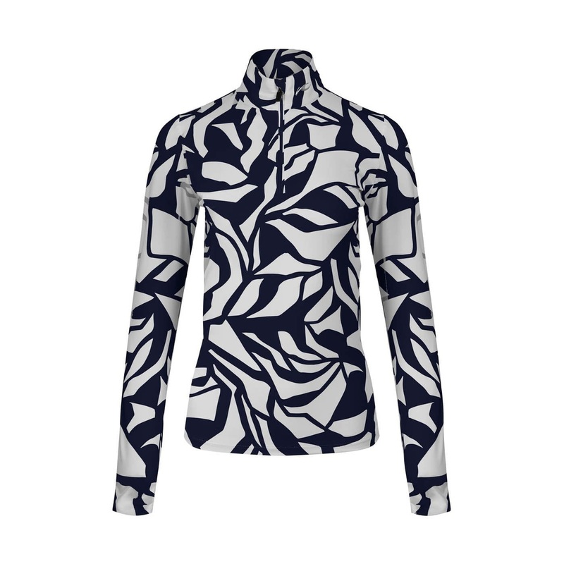Women’s Motion Print Half-Zip|Navy/White|Black|36|38|40|42