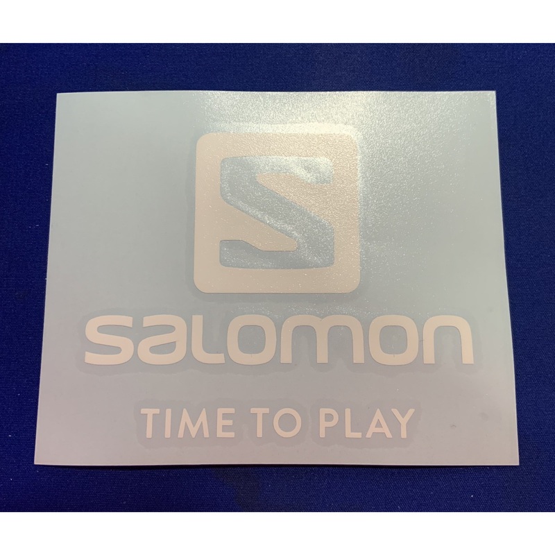 Salomon Time to Play Stickers|White|Black|12cm