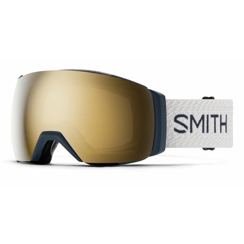 Smith I/O MAG XL Asia Fit|French Navy Mod Frame and ChromaPop Sun Black Gold Mirror Lens|Sport White Frame and ChromaPop Sun Green Mirror Lens