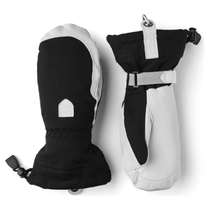 Hestra W Patrol Gauntlet Mitt|Black|Ivory|5|6|7|8|9