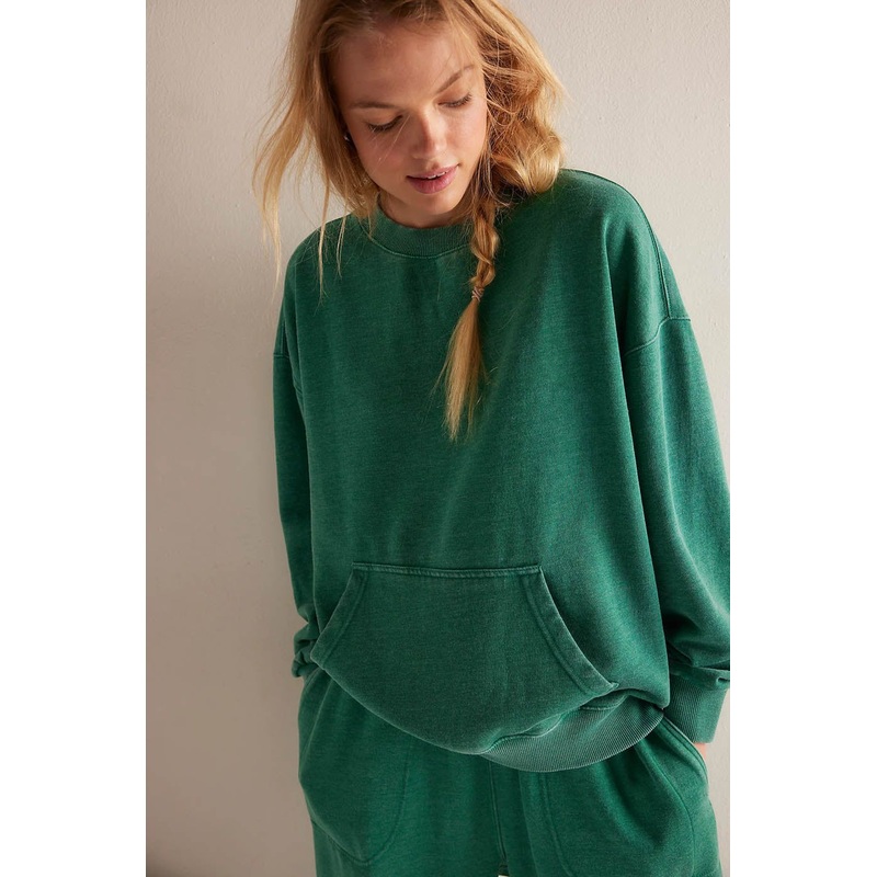 Women’s Slow It Down Pullover|Rainforest Moss|XS|S|M