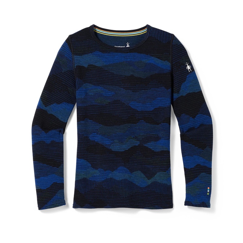 Smartwool Kids Classic Thermal Merino Baselayer Pattern Crew