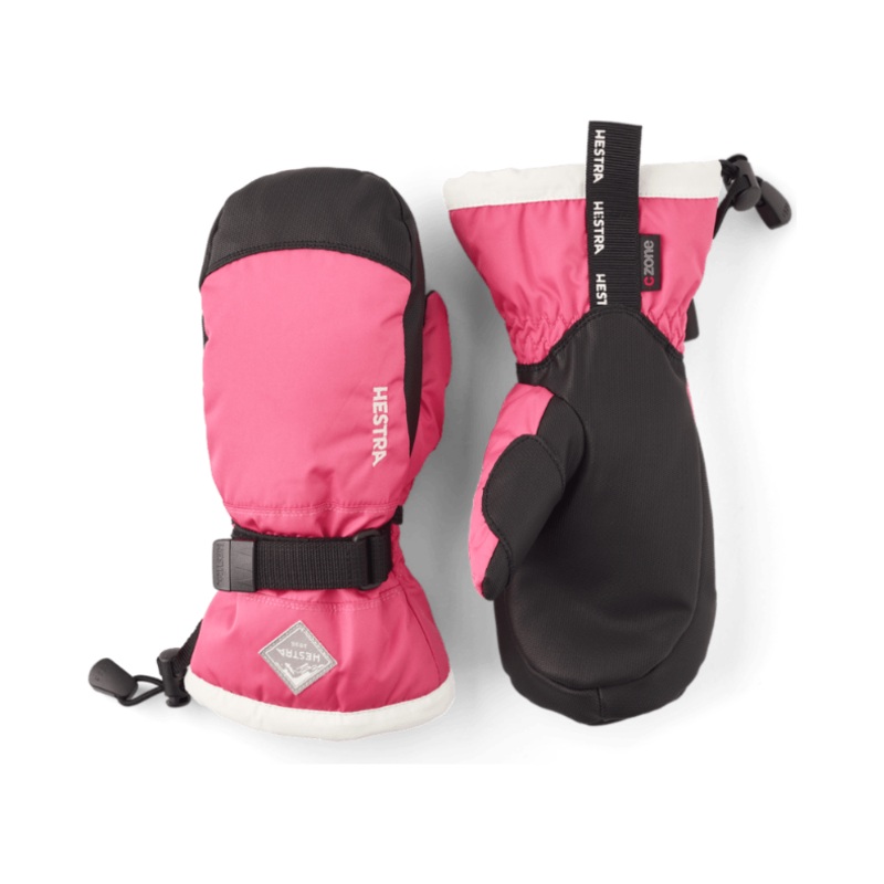 Hestra Gauntlet CZone Jr Mitt|Fuchsia/Ivory|Black/Graphite|3|4|5|6|7