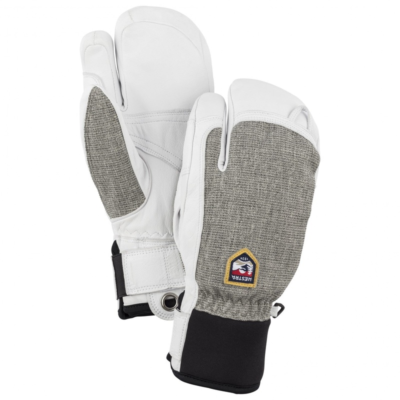 Army Leather Patrol 3 Finger|6|7|8|9|10|11|Black|Light Grey