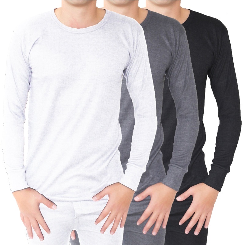 Adult Thermal Top|XS|Small|Medium|Large|XL|Black|Grey Stripe|Light Grey|White|Unisex