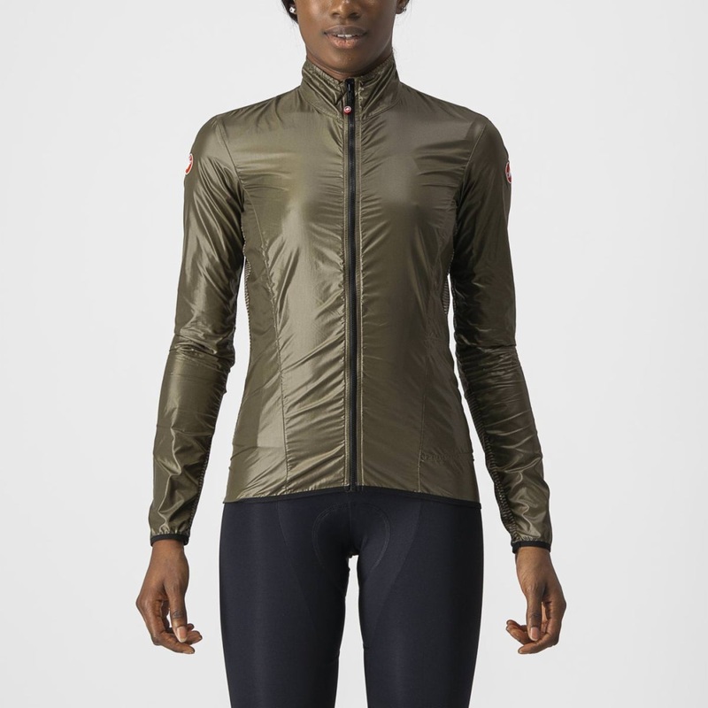 Castelli Aria Shell W Jacket|Moss Brown|L|M|S