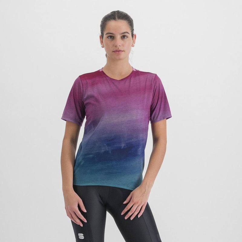 Sportful Flow Giara W Tee|Berry Blue Pink|L|M|S|XL