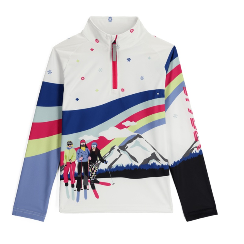 Spyder Surface Youth 1/2 Zip|WHITE|S|M|L|XL